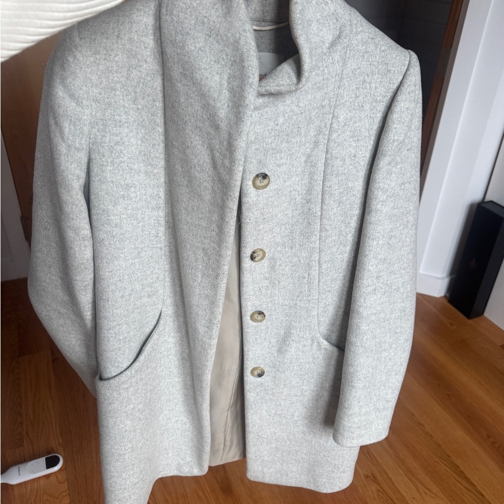 Wilfred heather Gray cocoon Coat